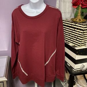 Bling Burgundy Sweater